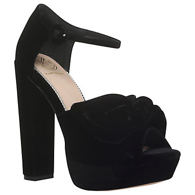 KG by Kurt Geiger Jackpot Occasion Platform Block Heeled Sandals, Black